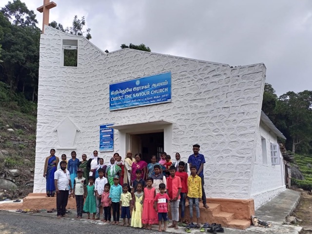 Once abandoned rural church, now refurbished and reopened by missionary Paul Joseph and funded by GCF