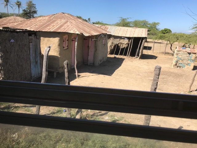 Common rural Haiti homes made with cow manure & mud.
